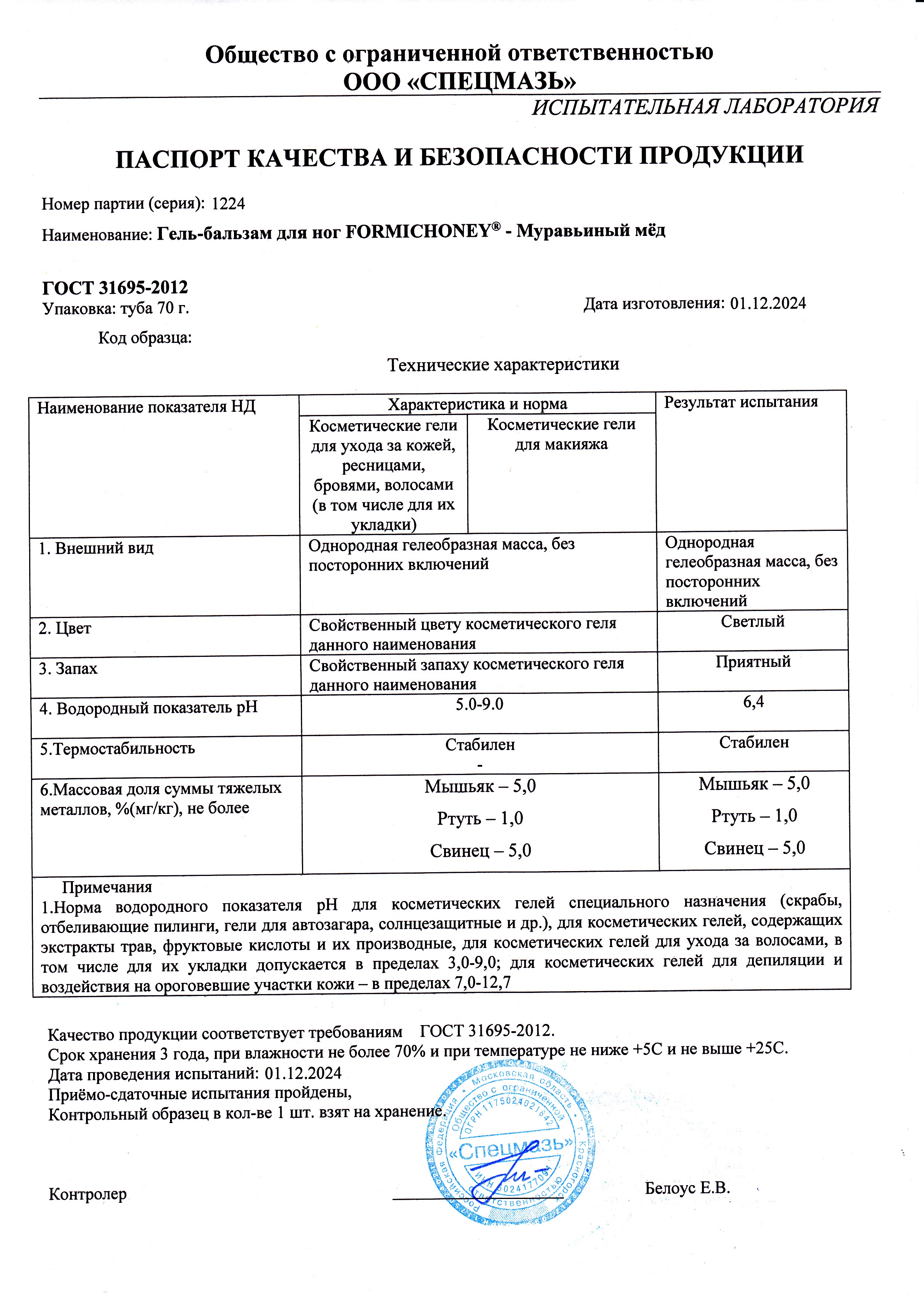 Паспорт №122024